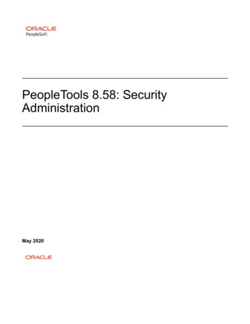 PeopleTools 8.58: Security Administration