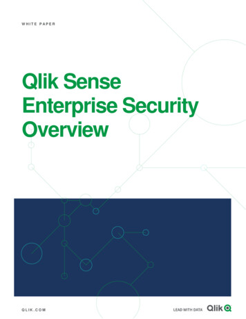 Qlik Sense Enterprise Security Overview