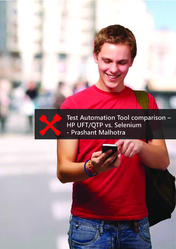 Test Automation Tool Comparison – HP UFT/QTP Vs. Selenium .