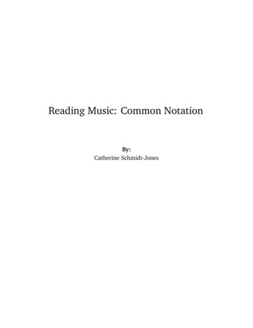 Reading Music: Common Notation - University Of Florida