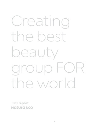 Creating The Best Beauty Group FOR - Natura & Co