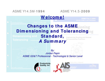 Changes To The Geometric Dimensioning And Tolerancing Standard