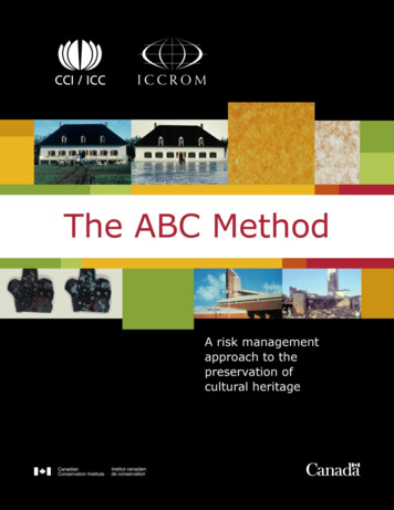 The ABC Method: A Risk - ICCROM