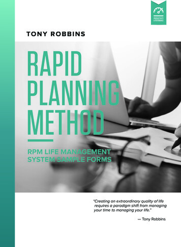 RAPID PLANNING METHOD - Tony Robbins