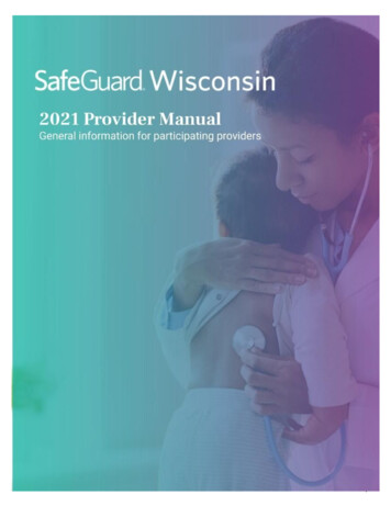 Table Of Contents - SafeGuard Wisconsin