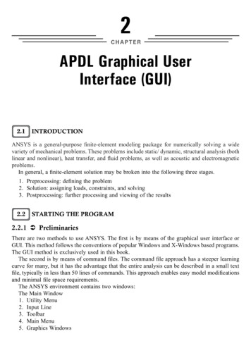 CHAPTER APDL Graphical User Interface (GUI)