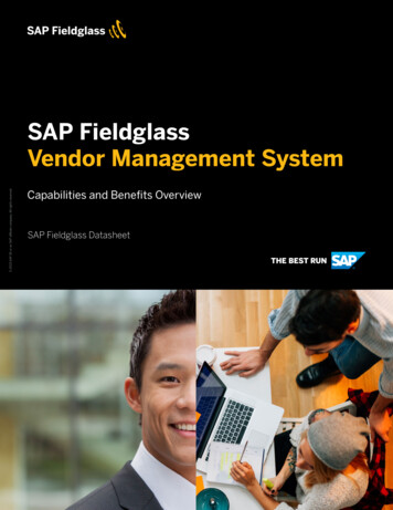 SAP Fieldglass Vendor Management System