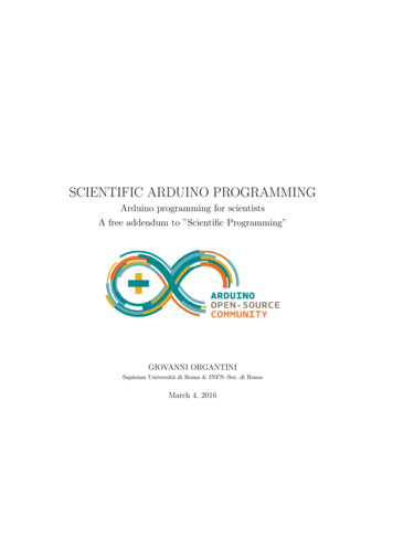 SCIENTIFIC ARDUINO PROGRAMMING