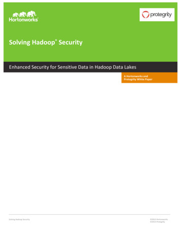 Solving Hadoop Security - Cloudera