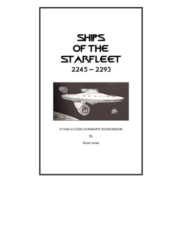 SHIPS OF THE STARFLEET - CODA Star Trek RPG Support