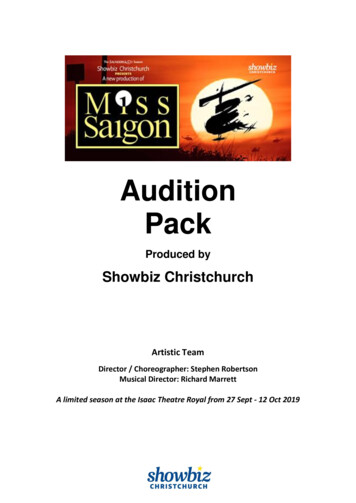 Audition Pack - Showbiz