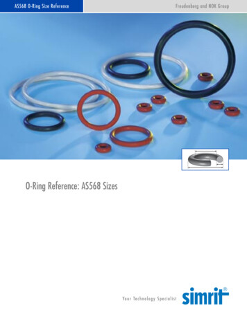 O-Ring Reference: AS568 Sizes - All Seals Inc