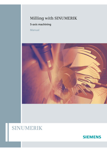 Manual 5-axis Machining - Siemens