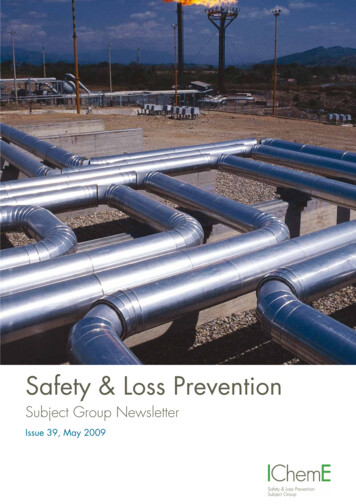 Safety & Loss Prevention - IChemE