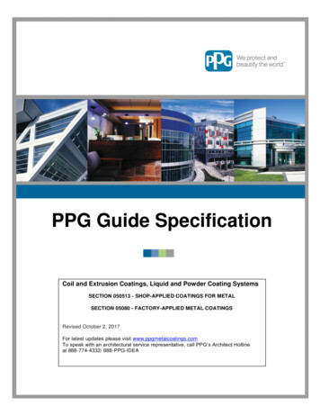 PPG Guide Specification