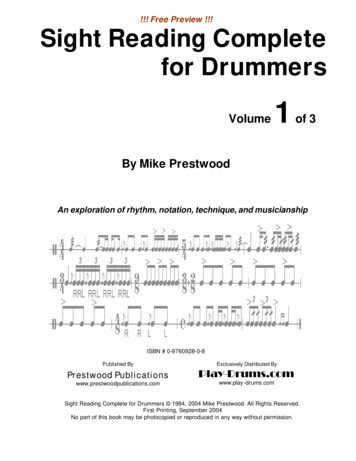 Sight Reading Complete For Drummers - Play-drums