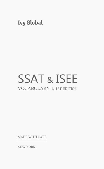 SSAT ISEE - Ivy Global