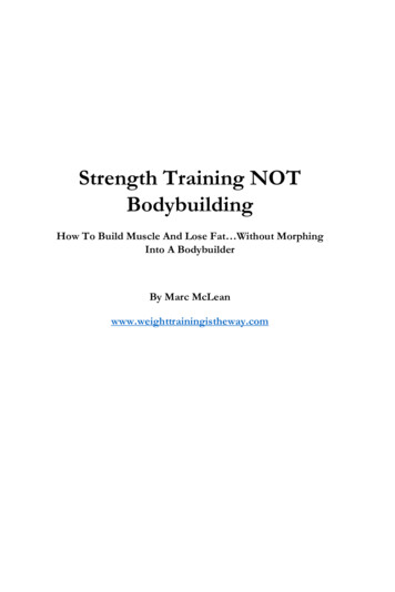 Strength Training NOT Bodybuilding