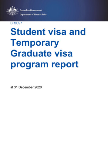 Student Visa And Temporary Graduate Visa Program Report