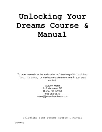 Unlocking Your Dreams Course & Manual