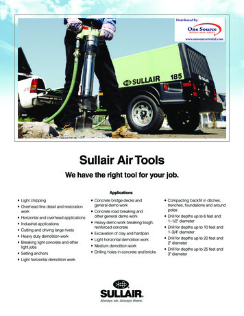 Sullair Air Tools Catalog - One Source