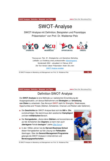 P . D . W P SWOT-Analyse - Fuehrungskompetenzen 