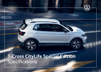 T-Cross CityLife Special Edition Specifications