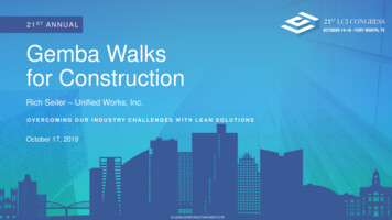 ANNUAL Gemba Walks For Construction