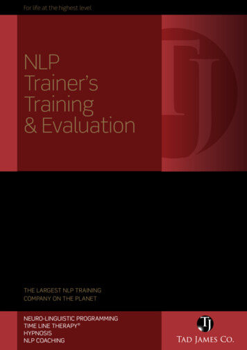 NLP Trainer’s Training & Evaluation