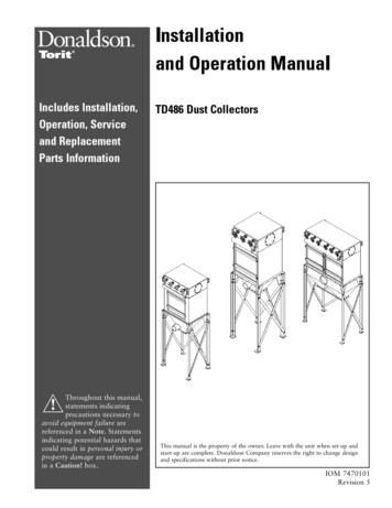 Installation And Operation Manual - Stimex