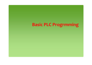 Basic PLC Progrmming
