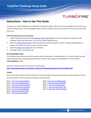 TurboFire Challenge Group Guide FOCUS T25 Challenge Group