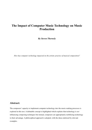The Impact Of Computer Music Technology On Music Production