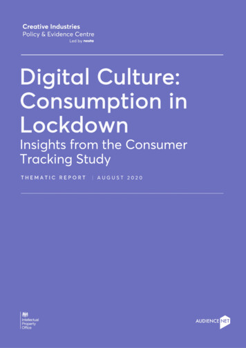 Digital Culture: Consumption In Lockdown