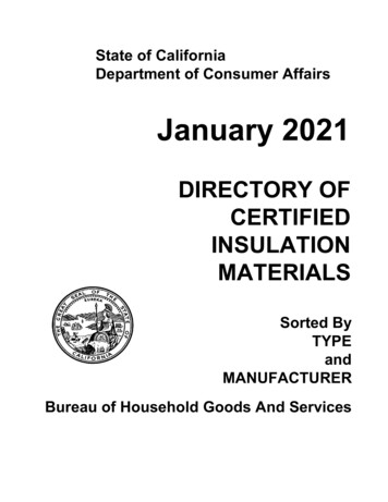 Thermal Insulation Directory 2021 January
