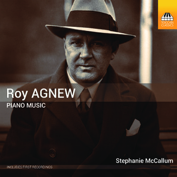 ROY AGNEW Piano Music
