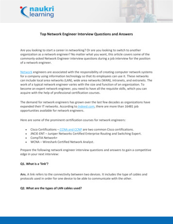 Top Network Engineer Interview Questions And Answers
