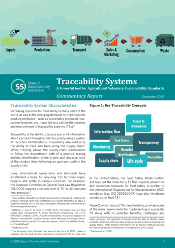 Traceability Systems - IISD