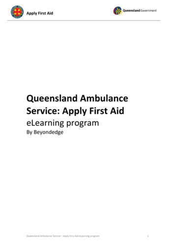Queensland Ambulance Service: Apply First Aid