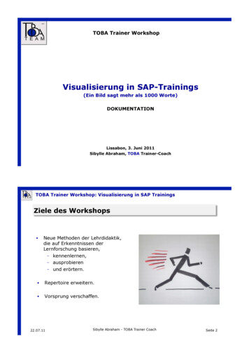 Visualisierung In SAP-Trainings