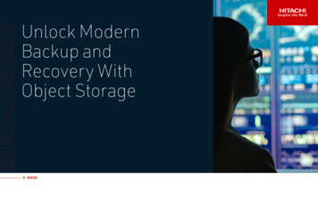 Unlock Modern Backup And Recovery With Object Storage - EBook
