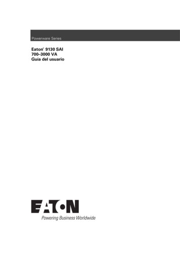 Eaton 9130 SAI 700–3000 VA Guía Del Usuario