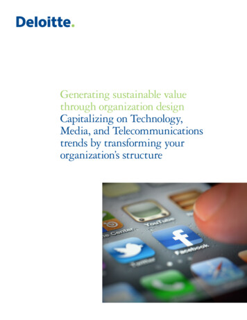 Generating Sustainable Value Through Organization Design .