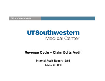 Revenue Cycle – Claim Edits Audit