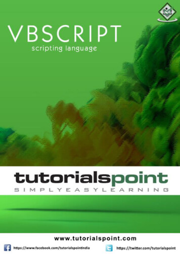 VBScript - Tutorialspoint
