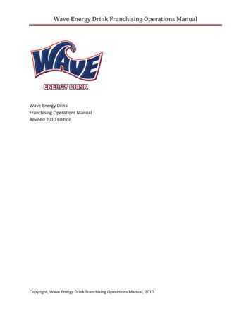 Wave Energy Drink Franchising Operations Manual