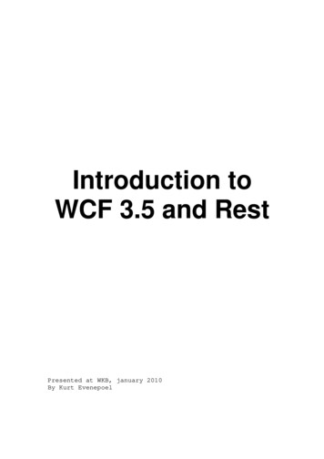 Introduction To WCF 3.5 And Rest - For Those Who Code