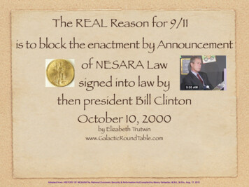 911 And NESARA Law The TRUTH
