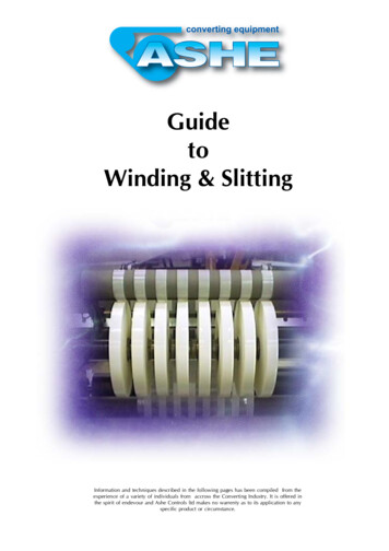 Guide To Winding & Slitting - ASHE