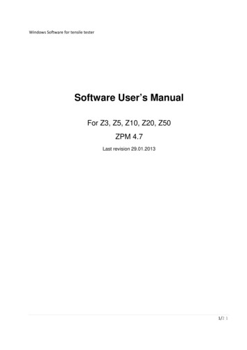 Software User’s Manual